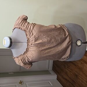 Chocolate medium ruffle top